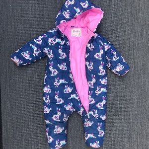Hatley Blue Bunny Girl Toddler Snowsuit